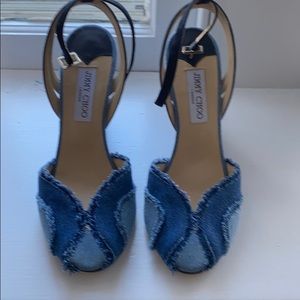 Jimmy Choo denim wedges
